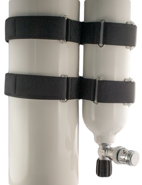 Aluminium Cylinder 3 Liter with Valve W21,8 (Argon),1.stage,OPV,MountingStraps
